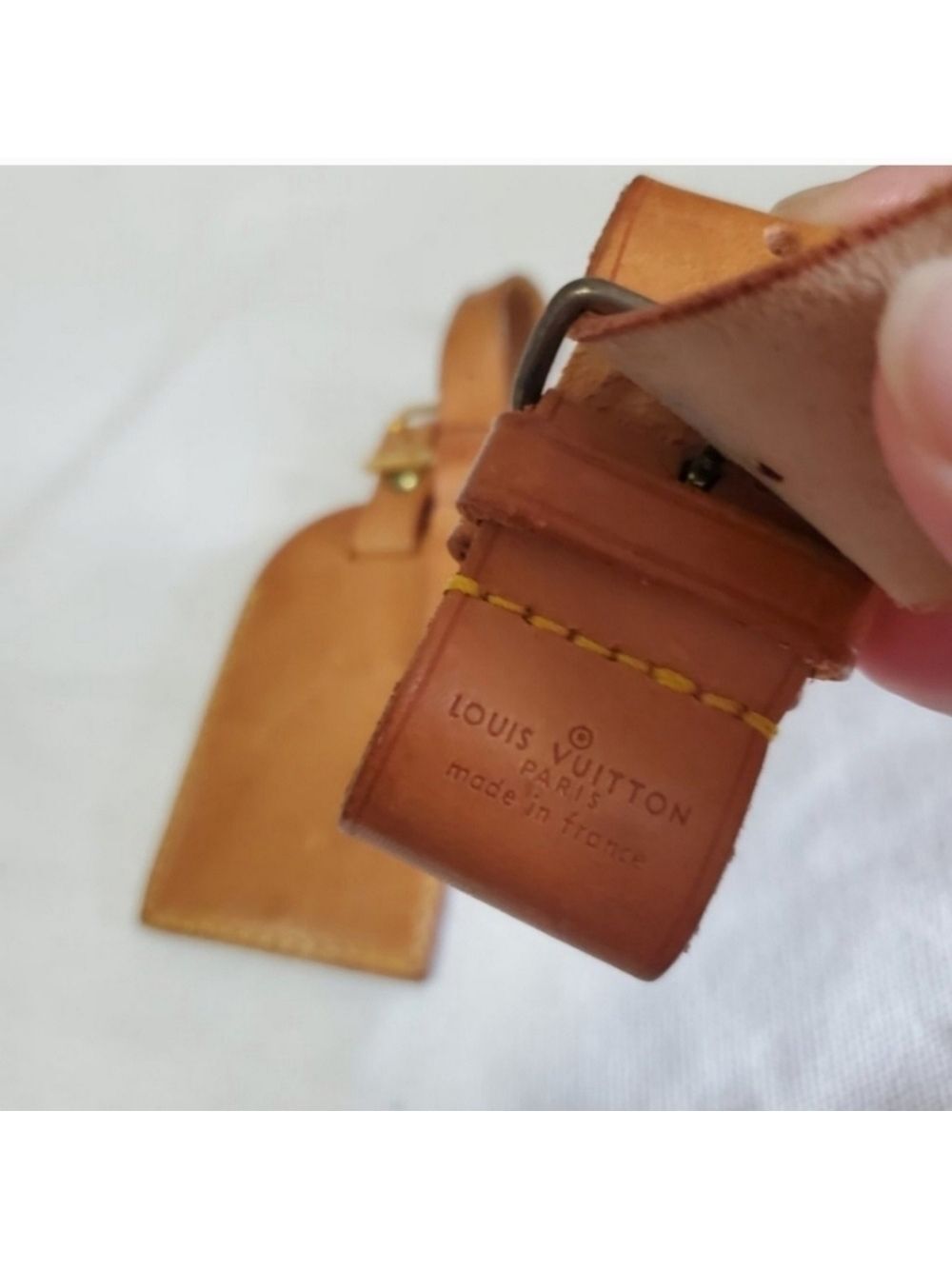 Louis VUITTON Vachetta Leather Bag Tag - Picture 4 of 6